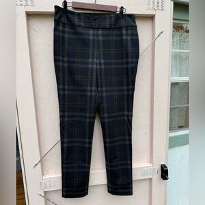 Women's Plaid Pants - Black and Gray